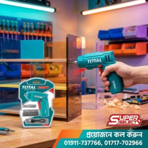 4V Cordless Electric Screwdriver Lithium Total Brand SUPPLIER IN BANGLADESH