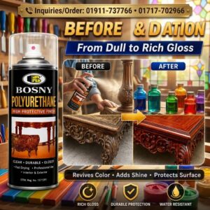 BOSNY Polyurethane furniture spray SUPPLIER IN BANGLADESH