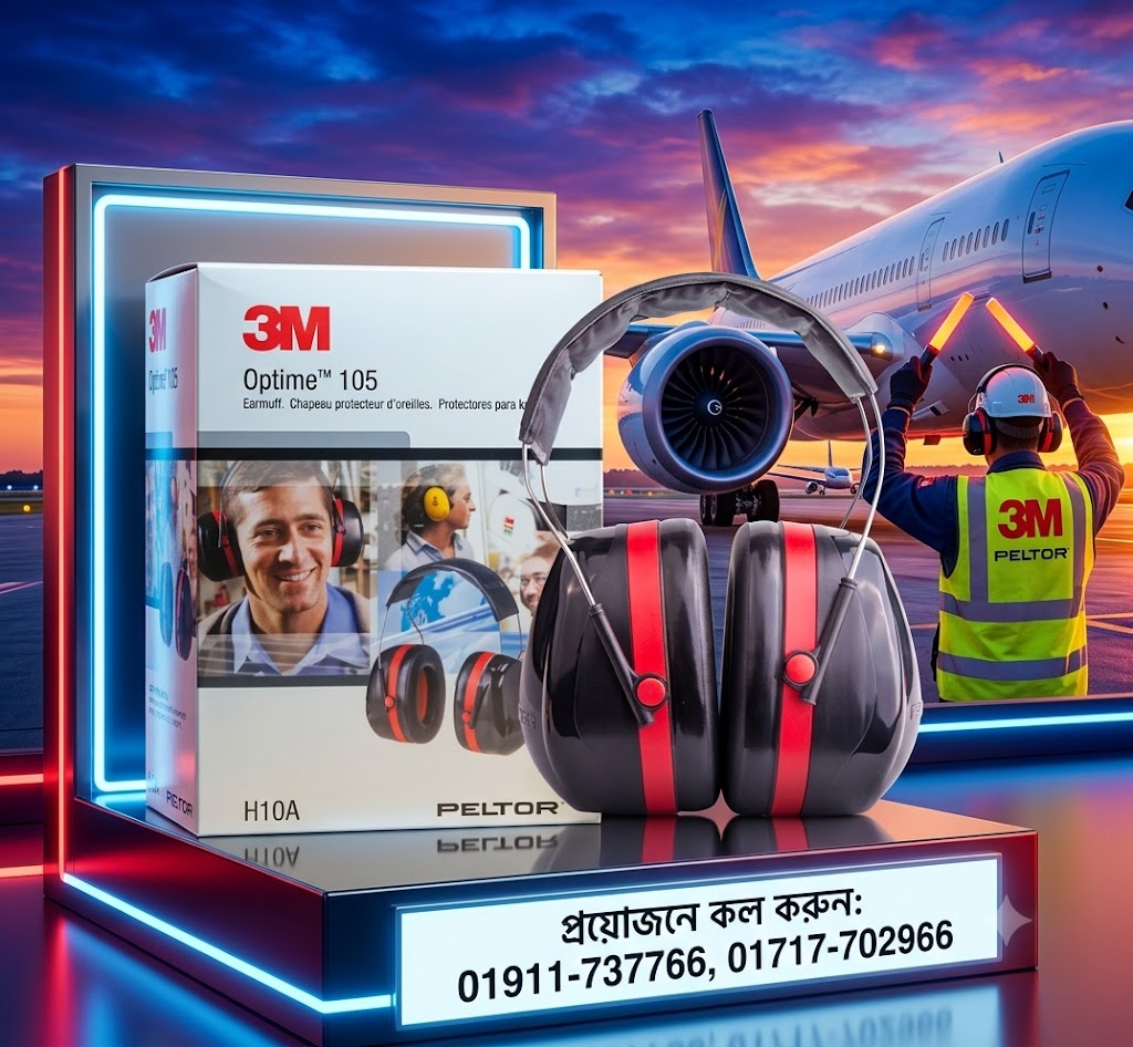 High Quality Ear Muff(Brand 3M) Optime 105 SUPPLIER IN BANGLADESH