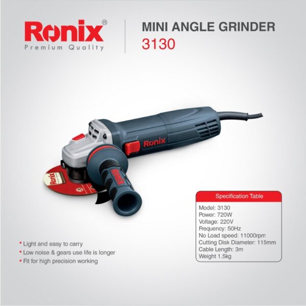 Angle Grinder Ronix Brand 720W Supplier in Bangladesh