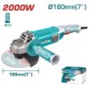 Angle Grinder Total Brand 2000W-180mm SUPPLIER IN BANGLADESH