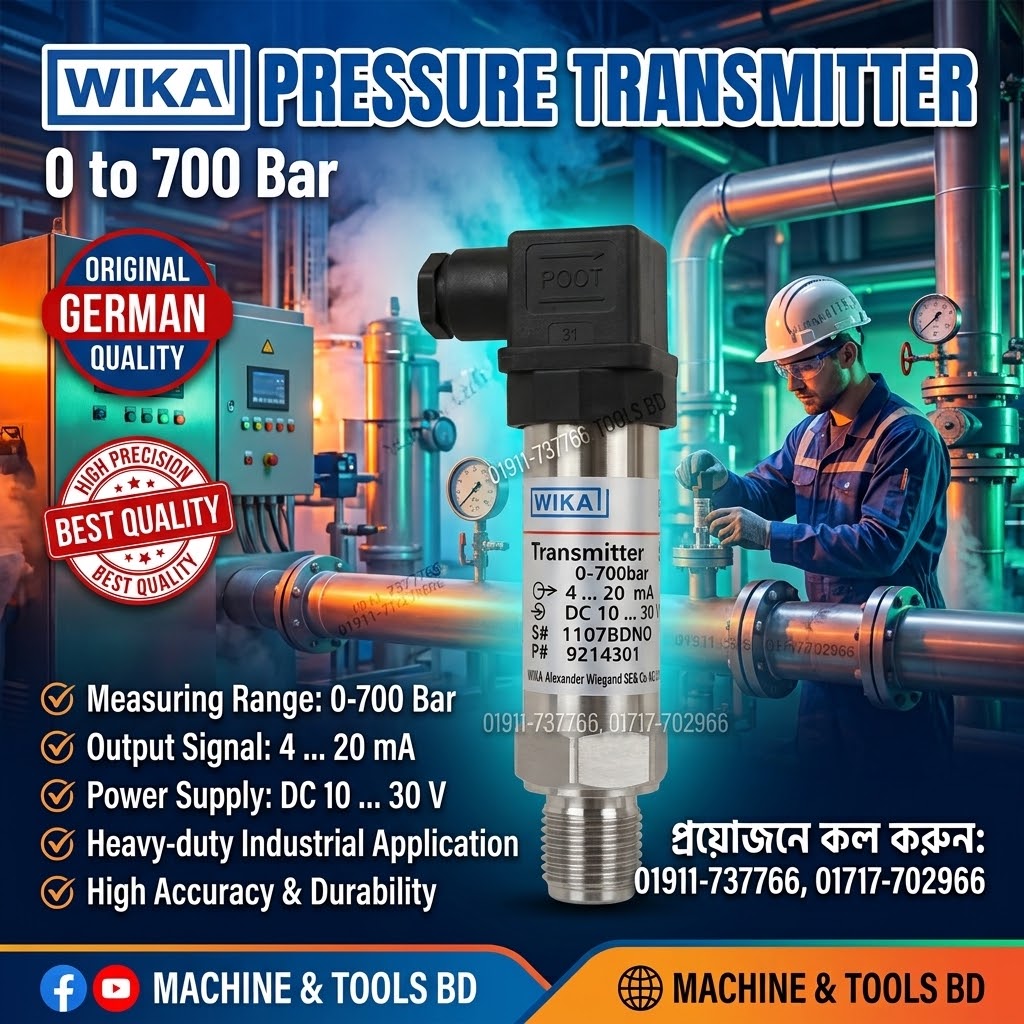 WIKA Pressure Transmitters 0 to 700 Bar Supplier In Bangladesh