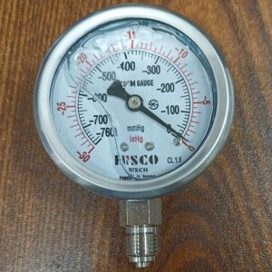 Vacuum Pressure Gauge 1/4" Npt Lower Mount -76 Supplier In Bangladesh