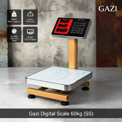 Gazi Digital Scale – 60 Kg (S.S) SUPPLIER IN BANGLADESH