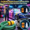 Car Washer Adapter Pressure Washer Water Connector Filter Set Hose Pipe Fitting SUPPLIER IN BANGLADESH