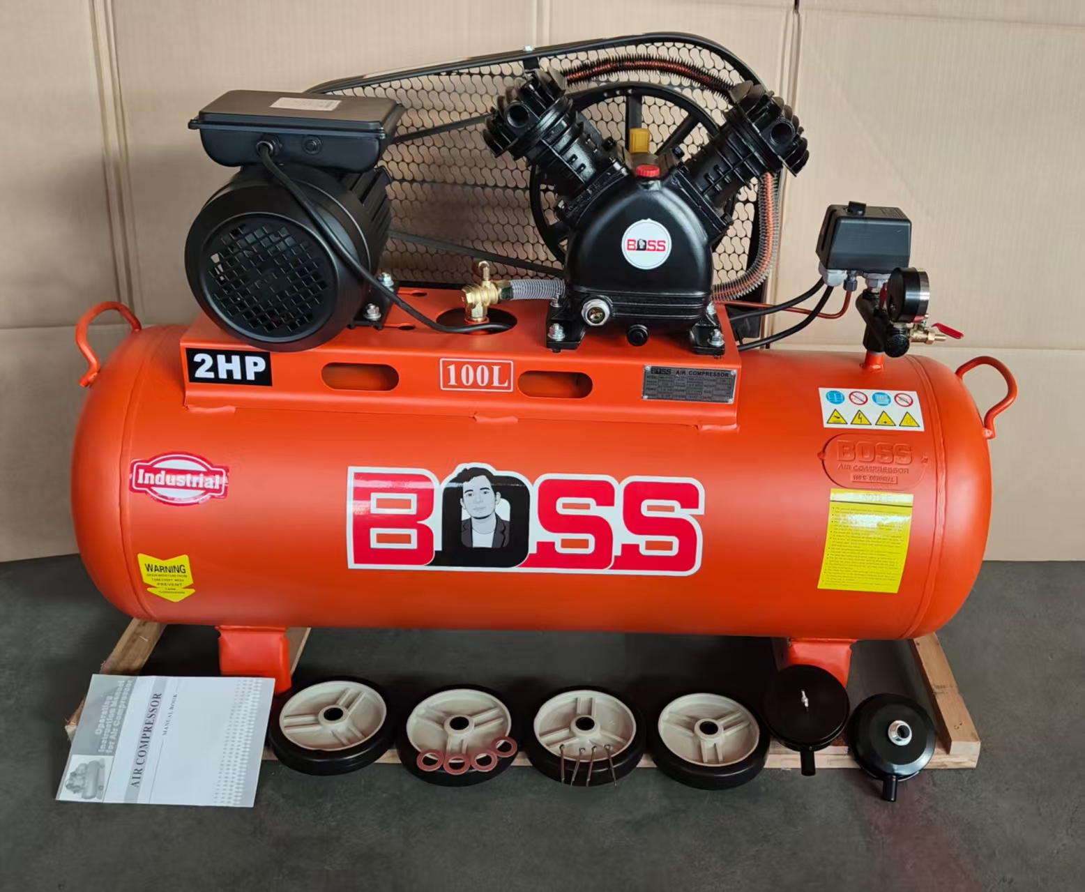 BOSS 100L Air Compressor SUPPLIER IN BANGLADESH