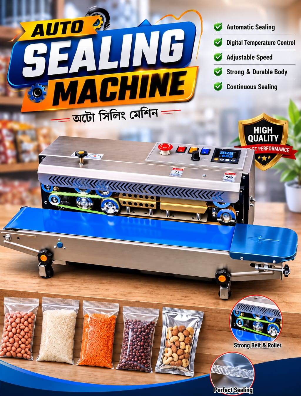 Kingstar 18″ foot paddle sealer model 450 SUPPLIER IN BANGLADESH
