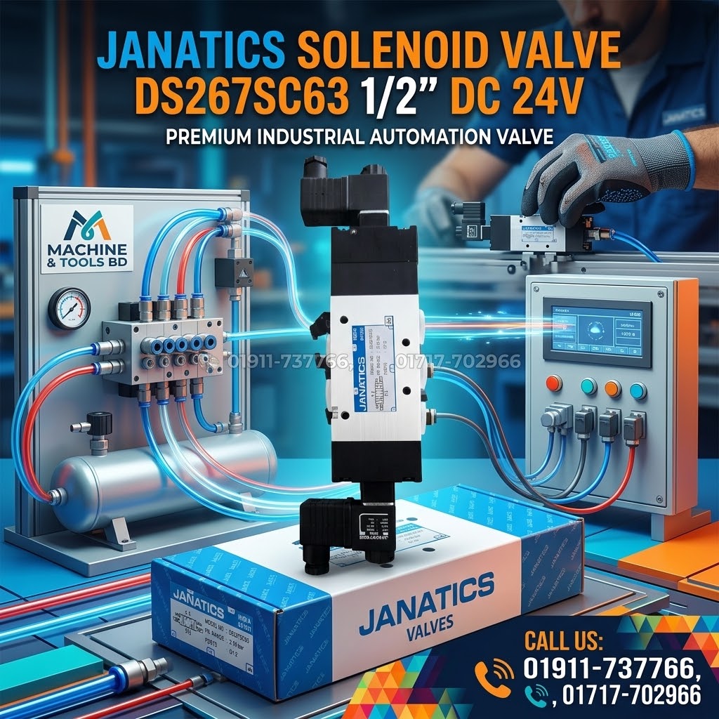 Solenoid Valve JANATICS 1/2" DS267SC63 DC 24V Supplier In Bangladesh