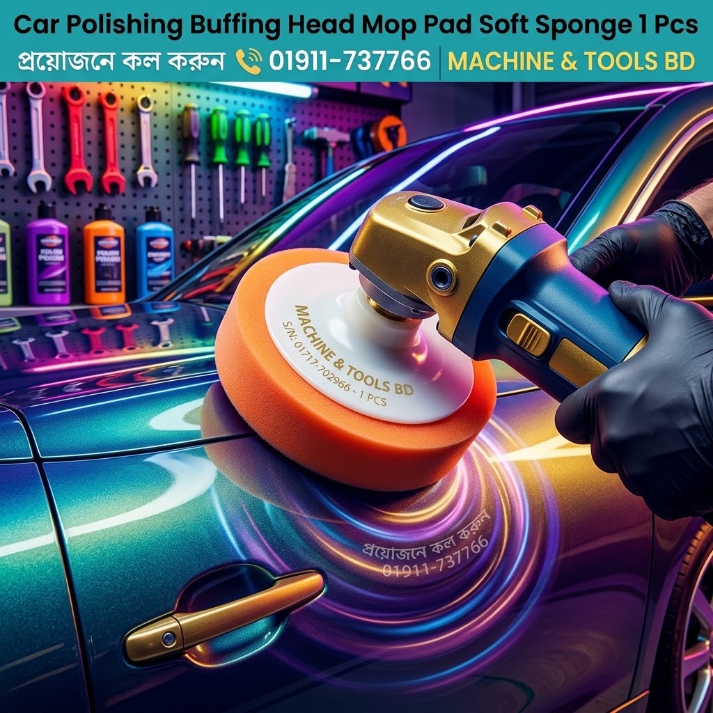 Car Polishing Buffing Head Mop Pad Soft Sponge 1 Pcs SUPPLIER IN BANGLADESH