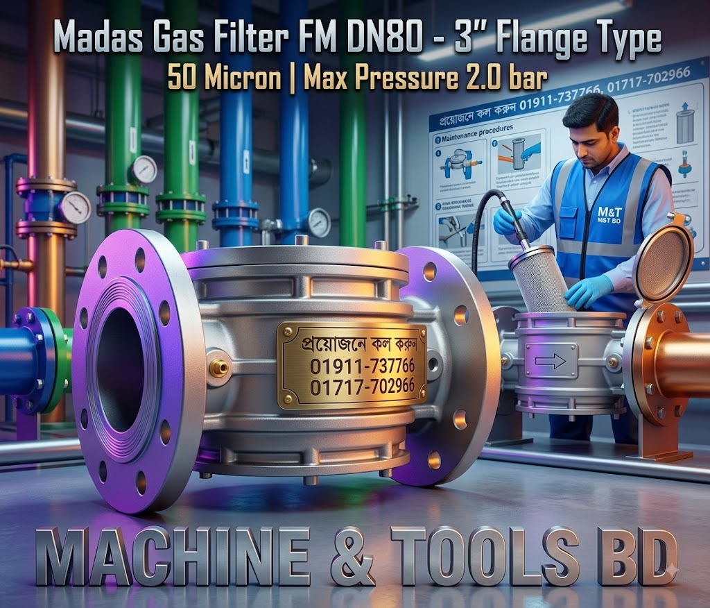 Gas Filter FM DN80 Madas 3" Flange Type SUPPLIER IN BANGLADESH