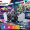 3M 7 IN 1 Half Face Respirator Gas Mask 6001 SUPPLIER IN BANGLADESH
