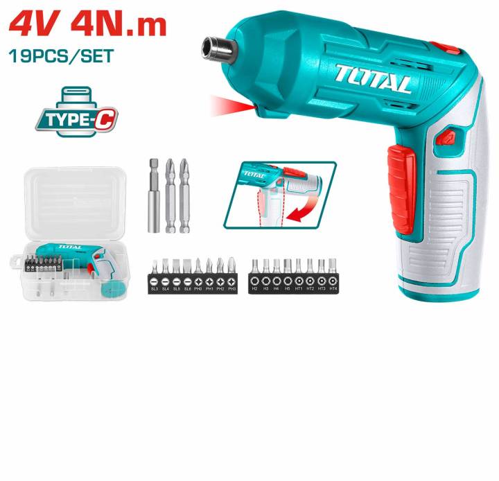 4V Cordless Electric Screwdriver Lithium Total Brand Supplier in bd