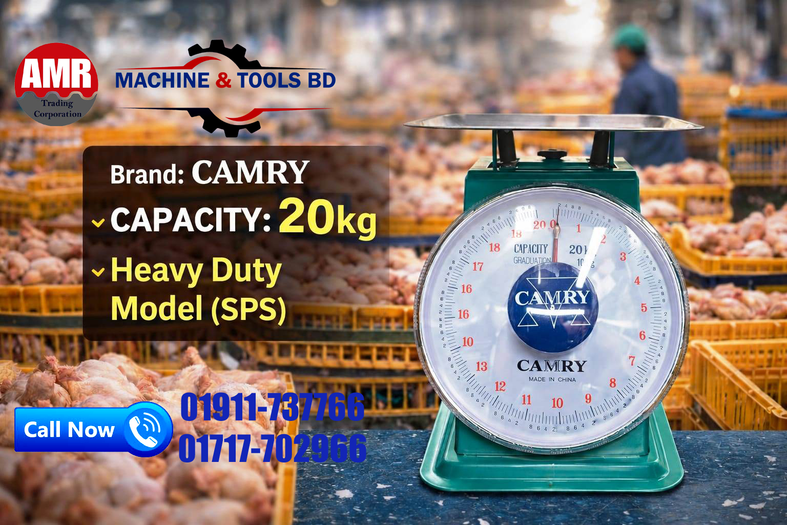 CAMRY Heavy Duty 20KG SPS Scale supplier in bd