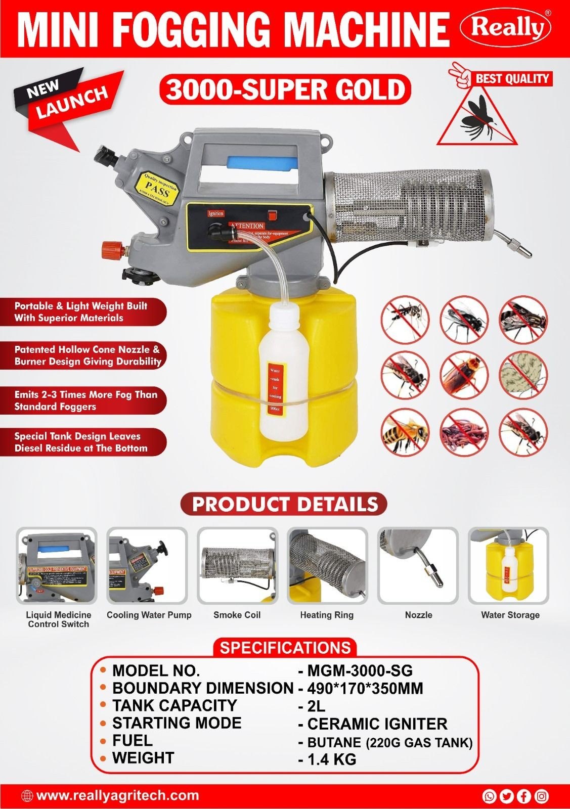 Mosquito Killing Fogger Machine SUPER 2000 GOLD Supplier In BD