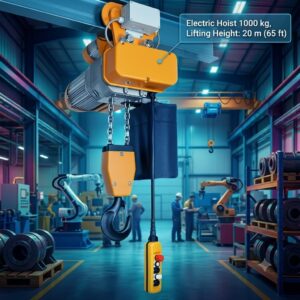 Electric Hoist 1000 kg, Lifting Height: 20 m (65 ft) SUPPLIER IN BANGLADESH