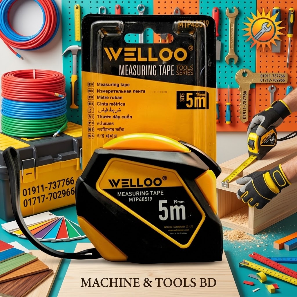 WELLOO Measurement Tape (5m)- MTP48519 SUPPLIER IN BANGLADESH