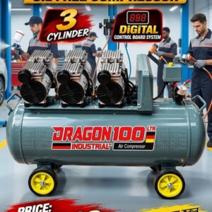 DRAGON 100L OIL FREE 3 HEAD AIR COMPRESSOR SUPPLIER IN BANGLADESH