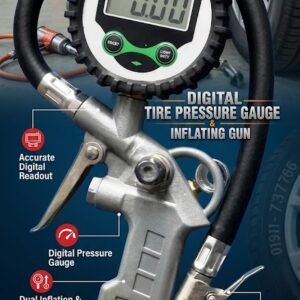 Maxtop Tools Digital Tire Pressure Gauge and Inflating Gun SUPPLIER IN BANGLADESH