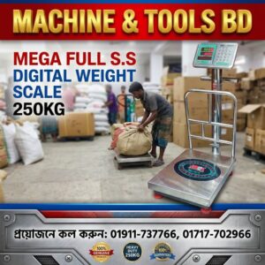 MEGA FULL S.S DIGITAL WEIGHT SCALE 250KG Supplier In Bangladesh